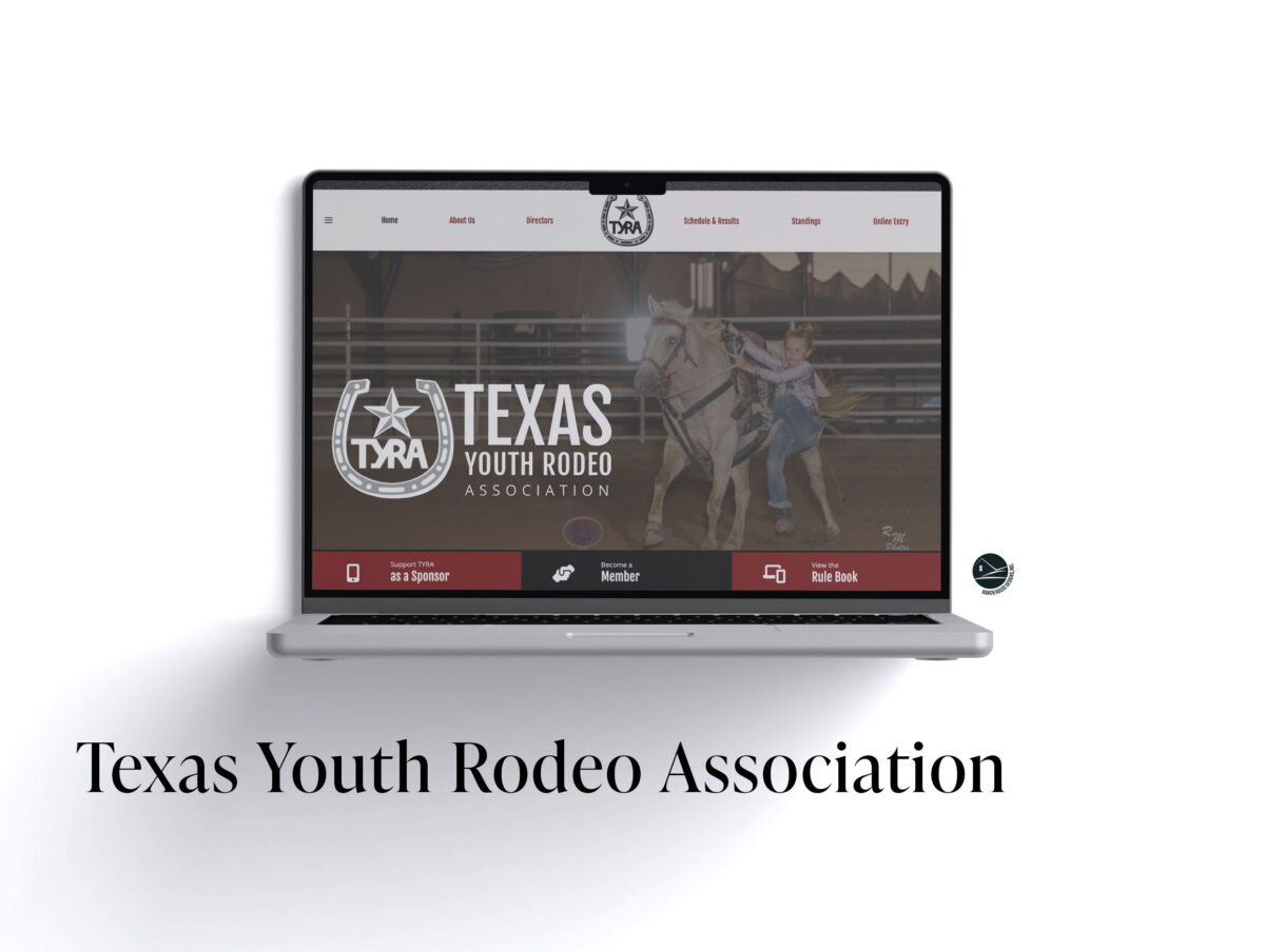 Texas Youth Rodeo Association Web Design - Ranch House Designs, Inc.
