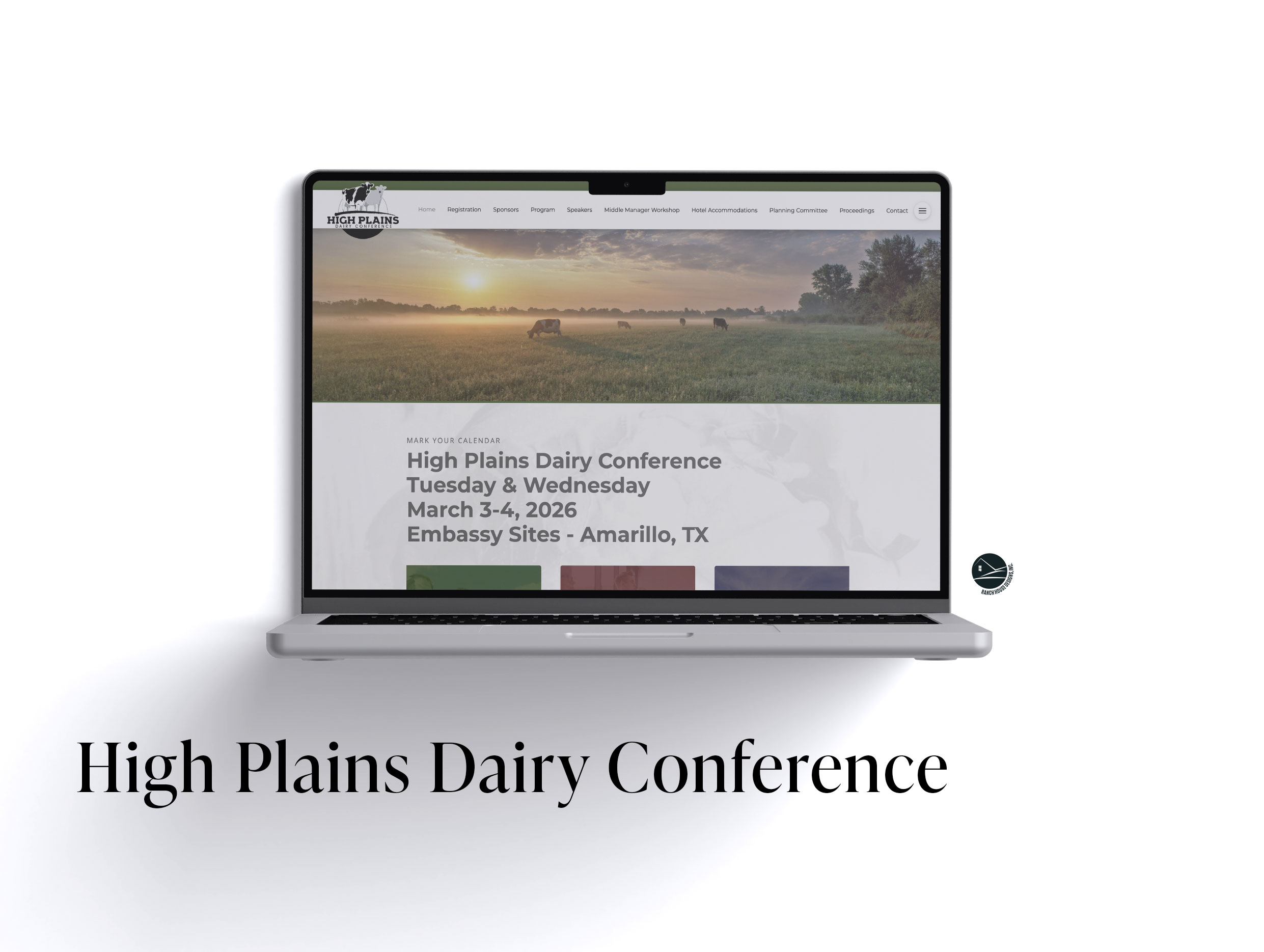 High Plains Dairy Conference Web Design - Ranch House Designs, Inc.
