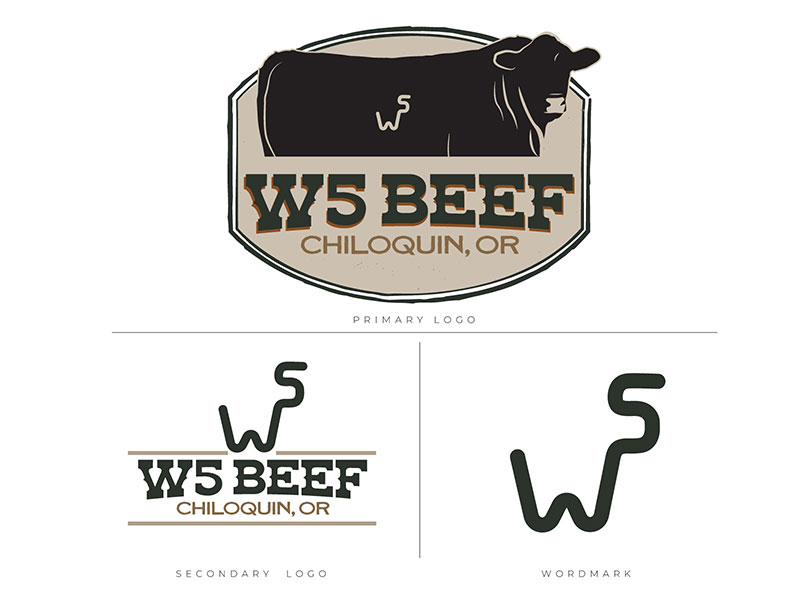 W5 Beef Logo Design - Ranch House Designs, Inc.