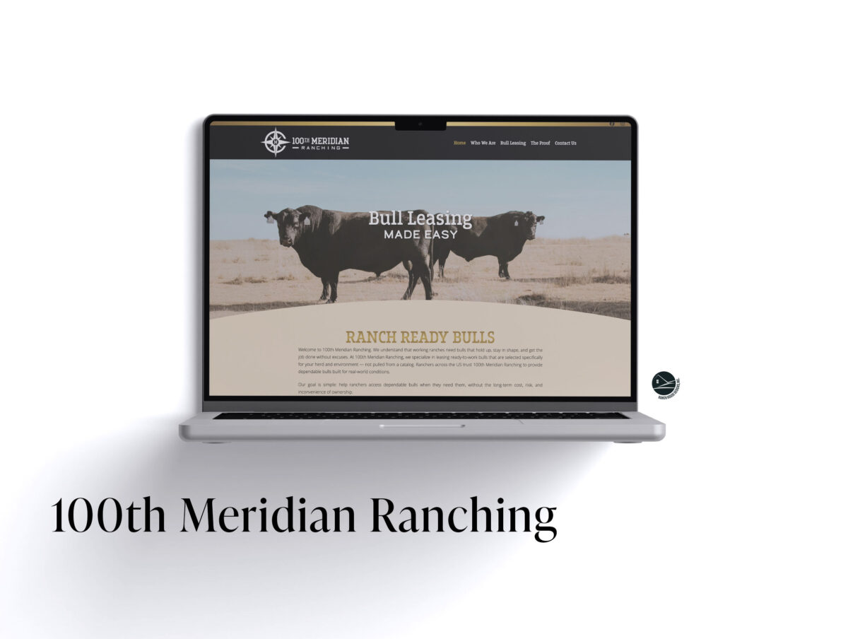 100th Meridian Ranching Web Design - Ranch House Designs, Inc.