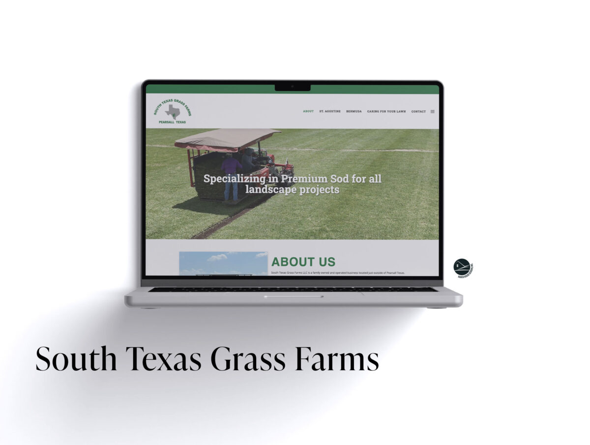 South Texas Grass Farms Web Design - Ranch House Designs, Inc.