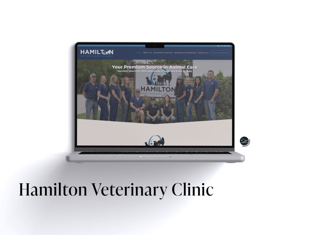Hamilton Veterinary Clinic Web Design - Ranch House Designs, Inc.
